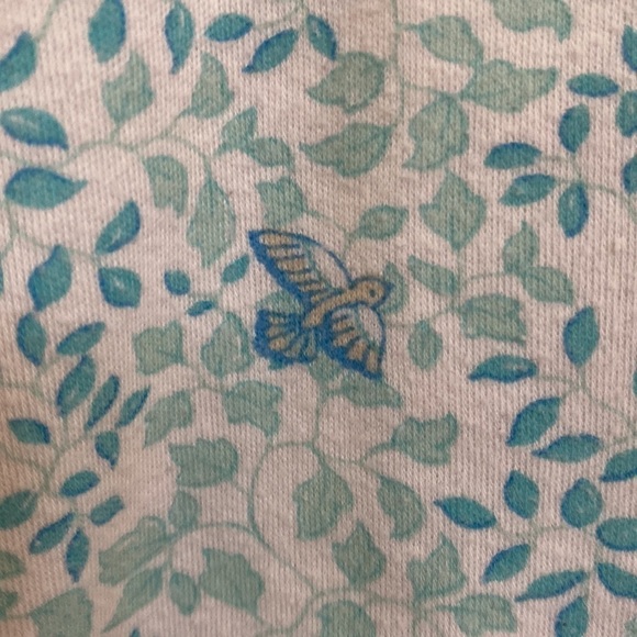 Miss Elaine white, blue bird pajama top. Size XL. - Picture 7 of 11